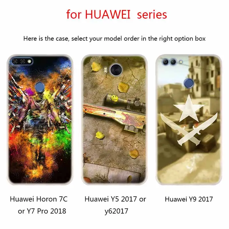 Мягкие силиконовые чехлы CS go для Huawei Mate 10 Lite 20 Pro 20X S Y5 2017 Y9 2018 2019 NOVA 3 3i 4 | Мобильные