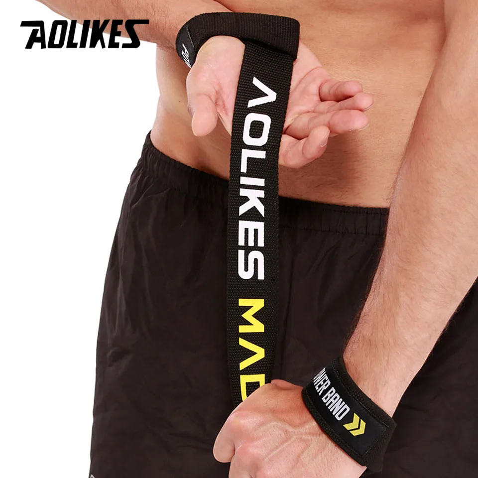 AOLIKES, 1 пара, браслет для занятий тяжелой атлетикой, спортивные, профессиональные, тренировочные, повязки на руку, поддержка запястья, ремни, обертывания, защита для спортзала, фитнеса