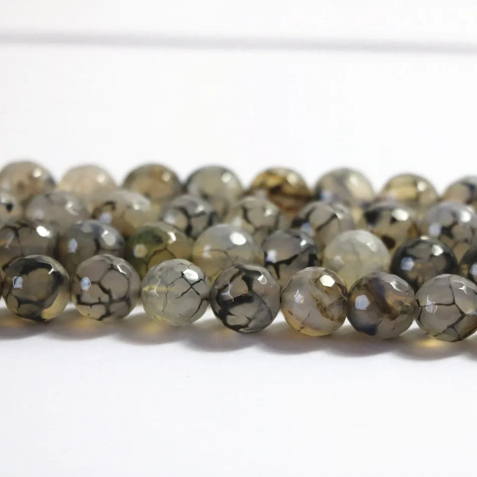 Натуральный черный драконовый Карнелиан с прожилками каменный Агат Оникс 6 мм 8 10