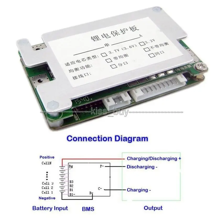 DYKB 13S 48V 30A PCM баланс BMS литий-ионная батарея Lipo литиевая Защитная панель |