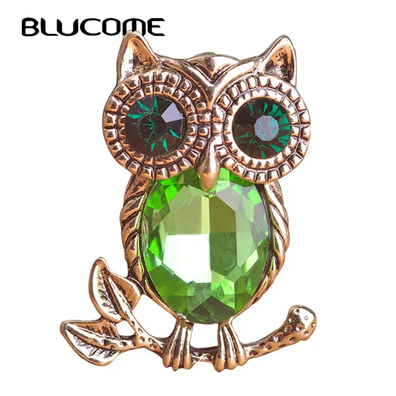 Женская Брошь в виде совы Blucome Винтажная брошь-штифты корсажа стиле ретро с