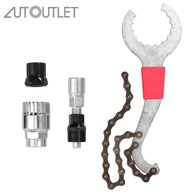 

Proster Crank Puller Remover Tools Mountain Bicycle Repair Tool Set Bike Bracket Freewheel Crank Puller Remover Kit