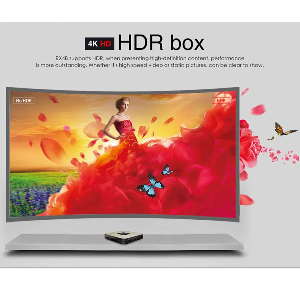 ТВ приставка SCISHION Rockchip 3328 Android 8 1 4 Гб ОЗУ + 32 ПЗУ медиаплеер 2 4G WiFi 100M BT4.0 4K смарт RX4B Pk