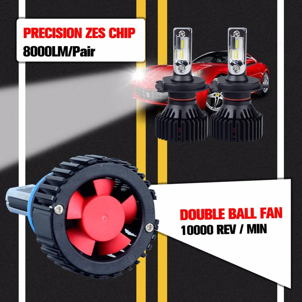 Foxcncar H11 H4 H7 умная ИС (интеграционная схема) светодиодный фары лампы 150 м Диапазон 60