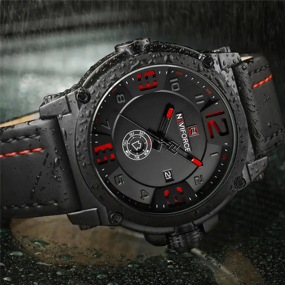 Часы наручные NAVIFORCE Мужские кварцевые Брендовые повседневные спортивные