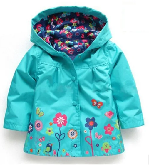 jacket blue Kocotree/осенне-зимняя куртка для девочек, ветровка, куртка для мальчиков, детский плащ, плащ, Детский водонепроницаемый костюм - Цвет: jacket blue