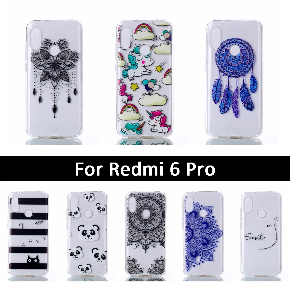 Protective Cover For Xiaomi Mi Redmi 6 Pro 6Pro Back Bumper Shells Redmi6 Soft TPU Silicone Phone Cases Redmi6Pro |