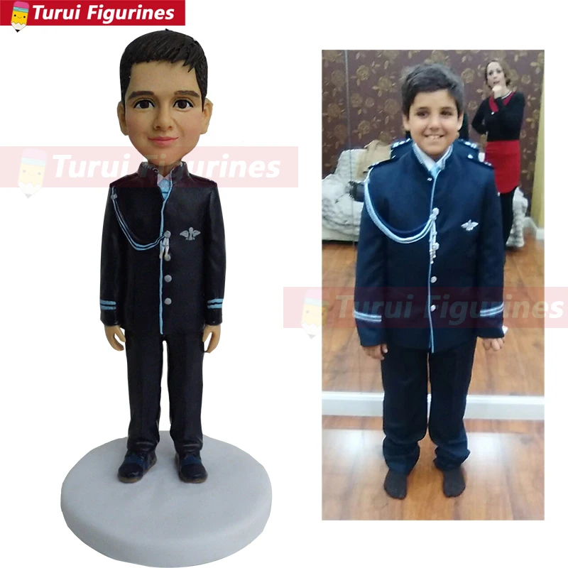 Скульптурная фигурка ручная роспись полимерная кукла из полимерной глины