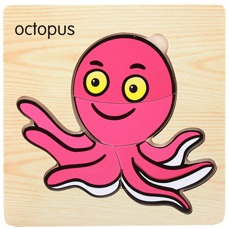MP326 Мультфильм головоломки MP323 животных серии Лев деревянные головоломки Развивающие DIY игрушки для детей Пазлы хороший для ребенка подарок на день рождения хобби - Цвет: MP326