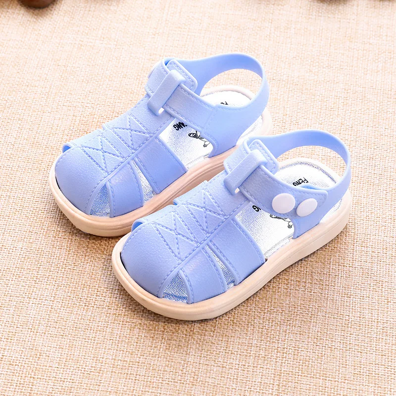 Сандалии для мальчиков Новинка лета 2019 женские сандалии с закрытым носком