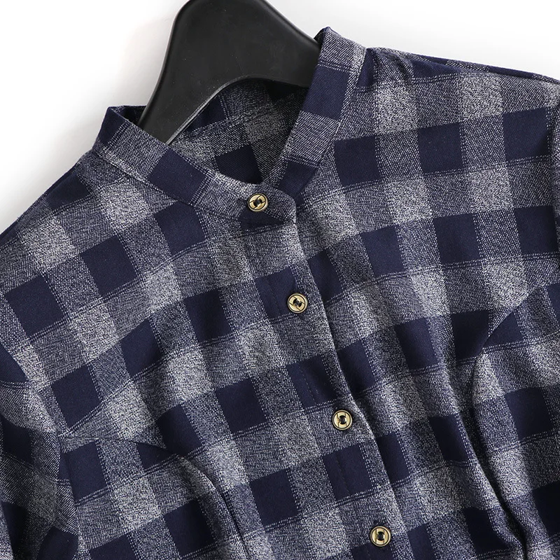 Readit платье в клетку 2017 осень-зима Plaid классический 3/4 рукав небольшой стенд