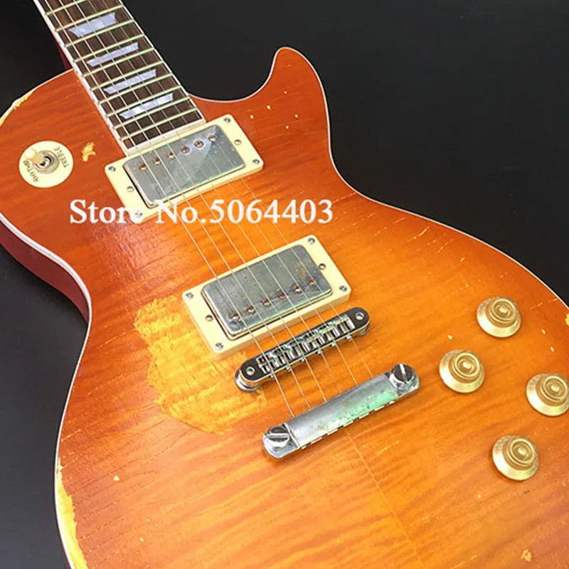 Высокое качество ручной работы одна часть тела и шеи Палисандр электрогитара