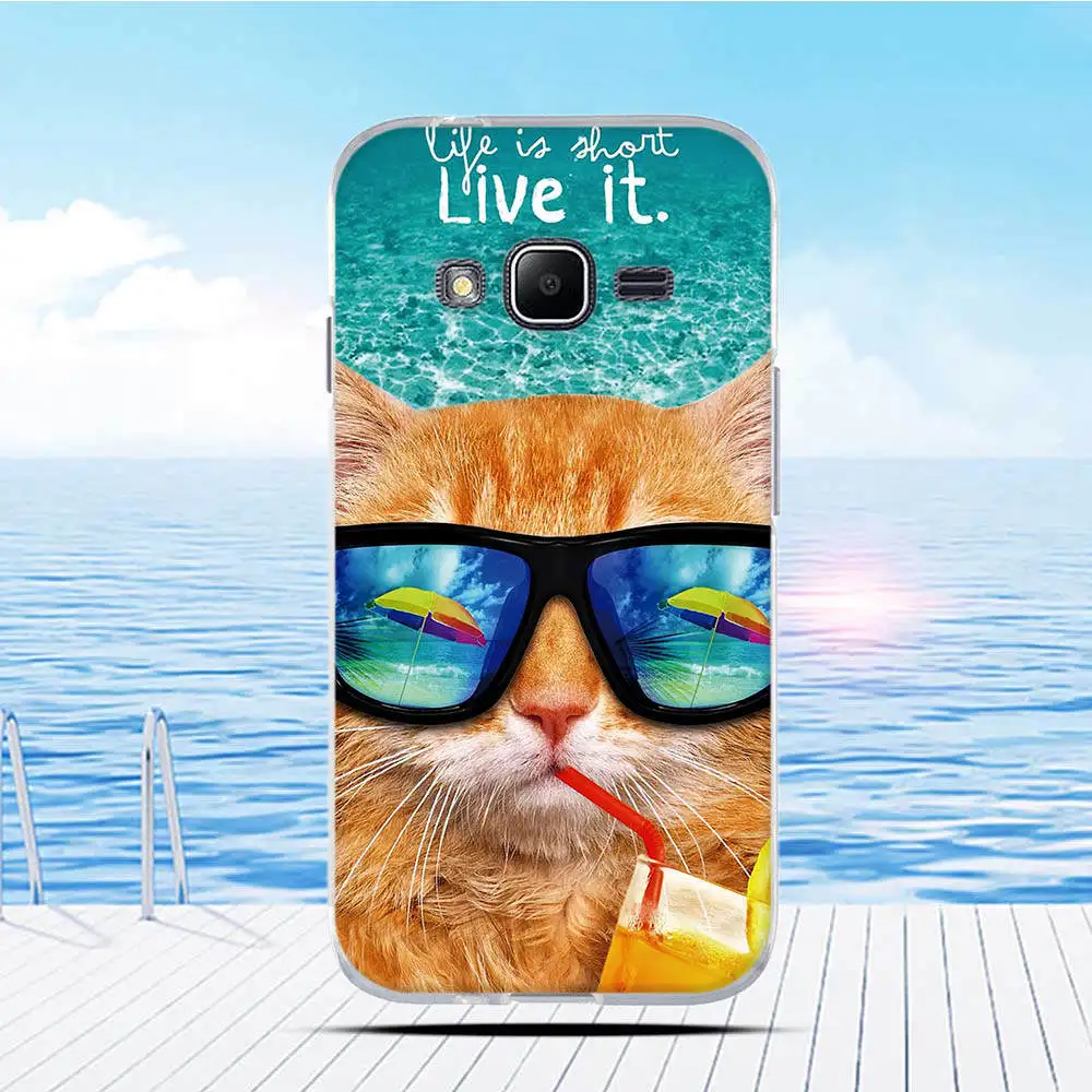 Мягкий силиконовый чехол для Samsung Galaxy J1 mini prime J106F V2 с 3D рельефным рисунком |