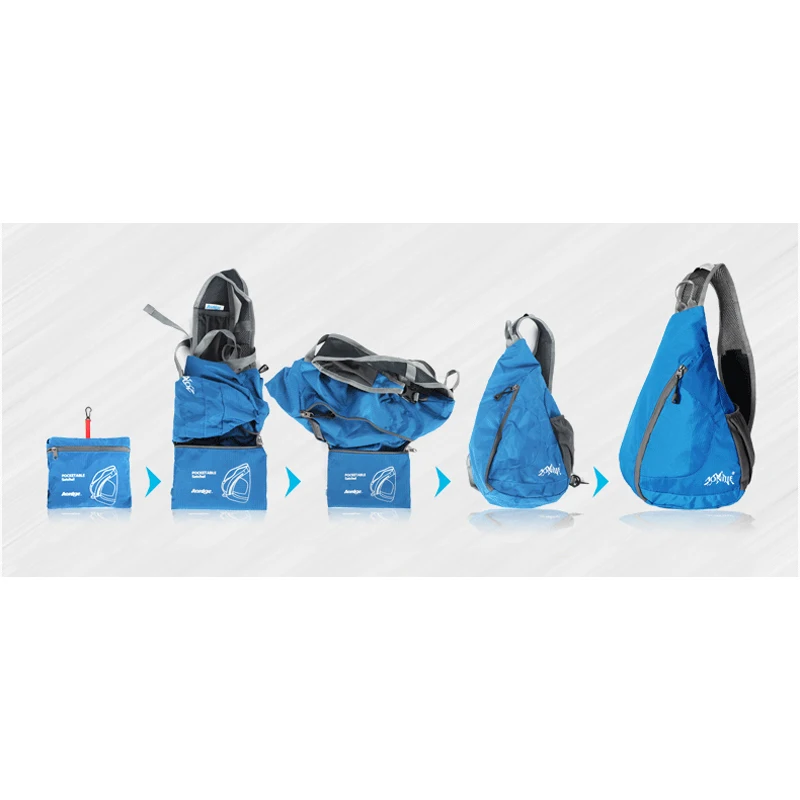 AONIJIE Мужская и женская треугольная сумка мессенджер сверхлегкая Складная