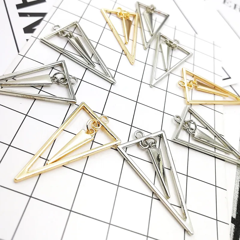 Модные подвески в подарок 6 шт. длинные треугольные серьги из сплава ожерелье