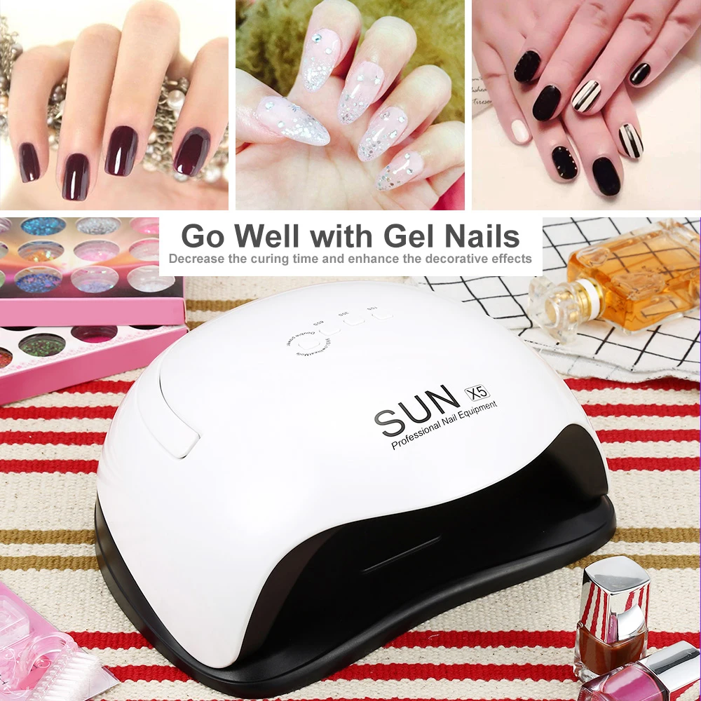 2019 солнце X5 54 Вт ультрафиолетовая Светодиодная лампа для сушки ногтей Nail Art Гель