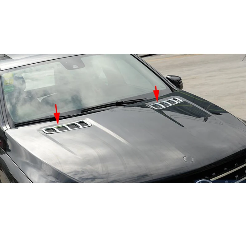 

2pcs Front Machine Air Outlet Cover Trim For Mercedes-Benz ML Class 12-15 & GL Class 13-16 & GLE Class 16-17 & GLS Class 2017