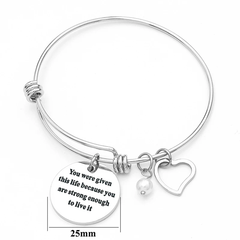 Браслеты из нержавеющей стали с расширяемым кабелем для женщин серебро/розовое