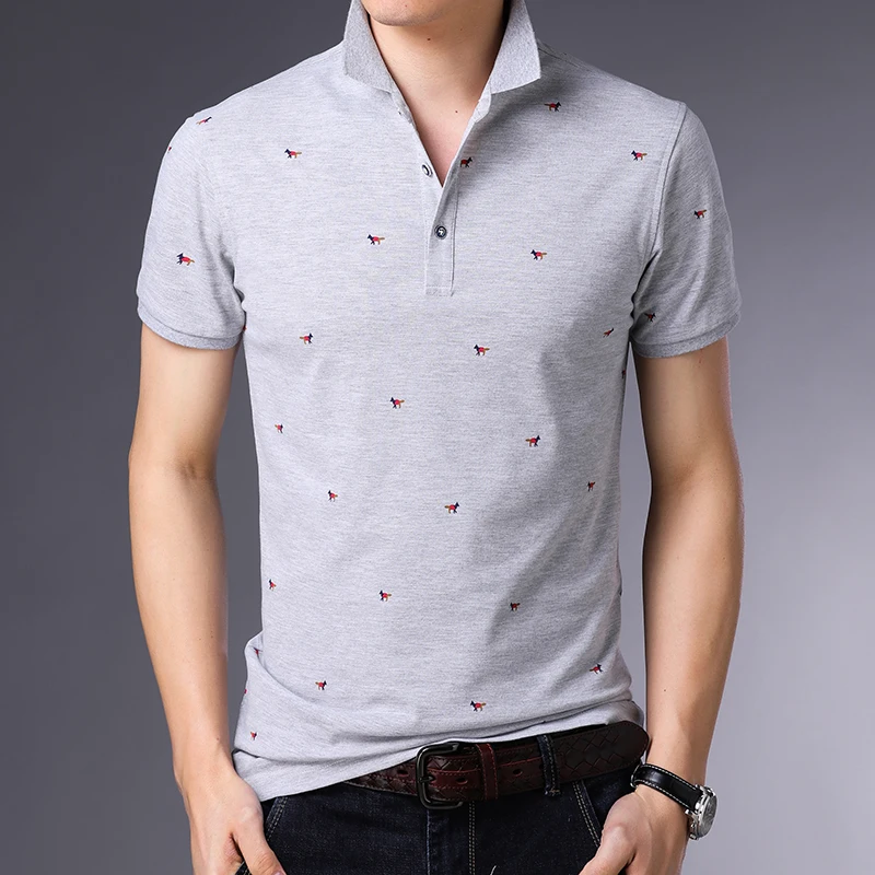 Мужская футболка с коротким рукавом Новая Стильная хлопковая деловая рубашка