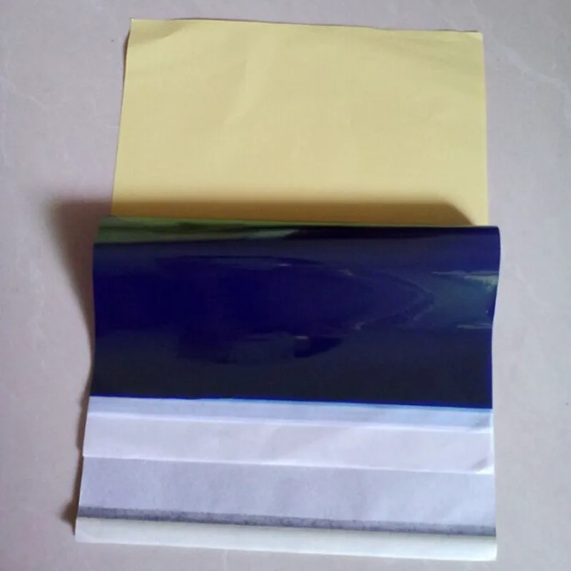 100 листов профессиональный термотрафарет для татуировок копировальная бумага A4