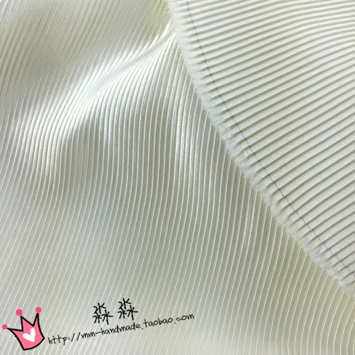 1 шт. шелковая атласная ткань в розовую полоску плиссе гармошку Прорезиненная