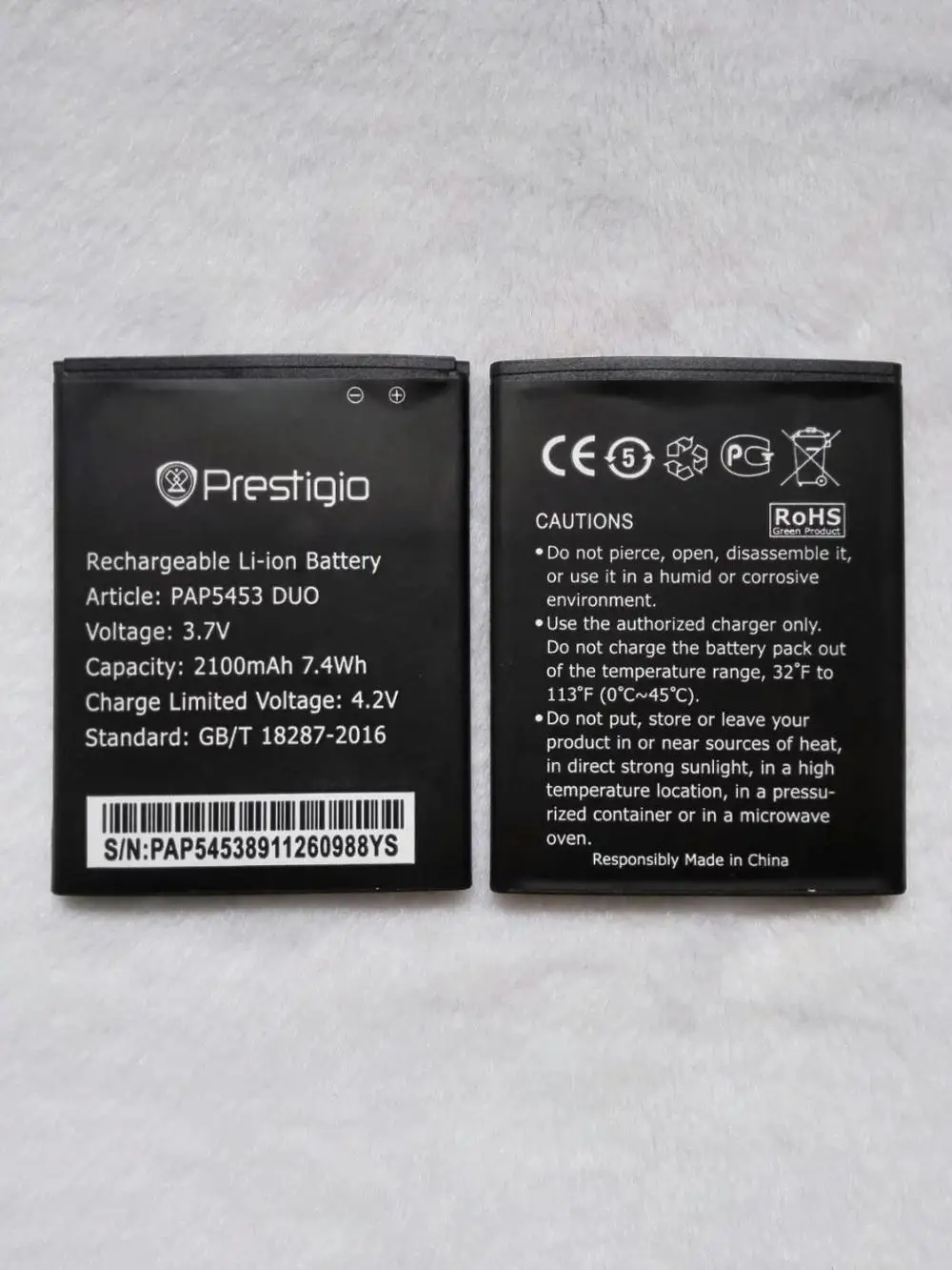 

Prestigio PAP5453 DUO 5453 Battery 2100mah Bateria Accumulator ACCU