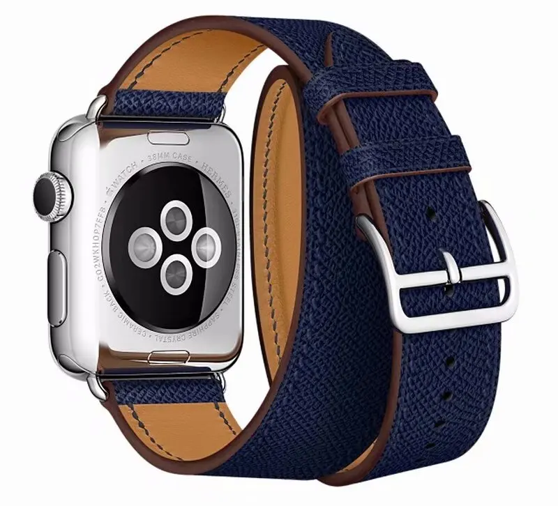 Ремешок для часов iwatch из натуральной кожи 38 мм 40 42 44 apple watch 2 3 1 4 высокое