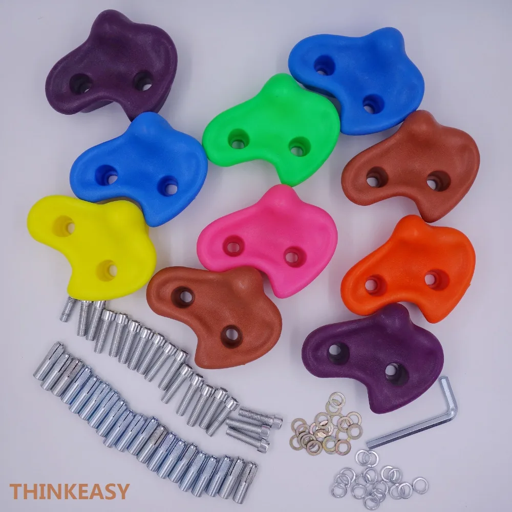 ThinkEasy 10 шт. камни для скалолазания детские спортивные игрушки захвата стен рук