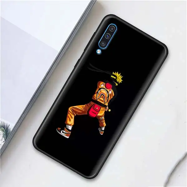 015 Мягкий чехол для телефона Goku Dragon Ball Z Super Saiya s для samsung Galaxy A10 A20 A30 A40 A50 A70 A6 A7 A8 Plus A9 M30 M20 черный чехол C - Цвет: 015