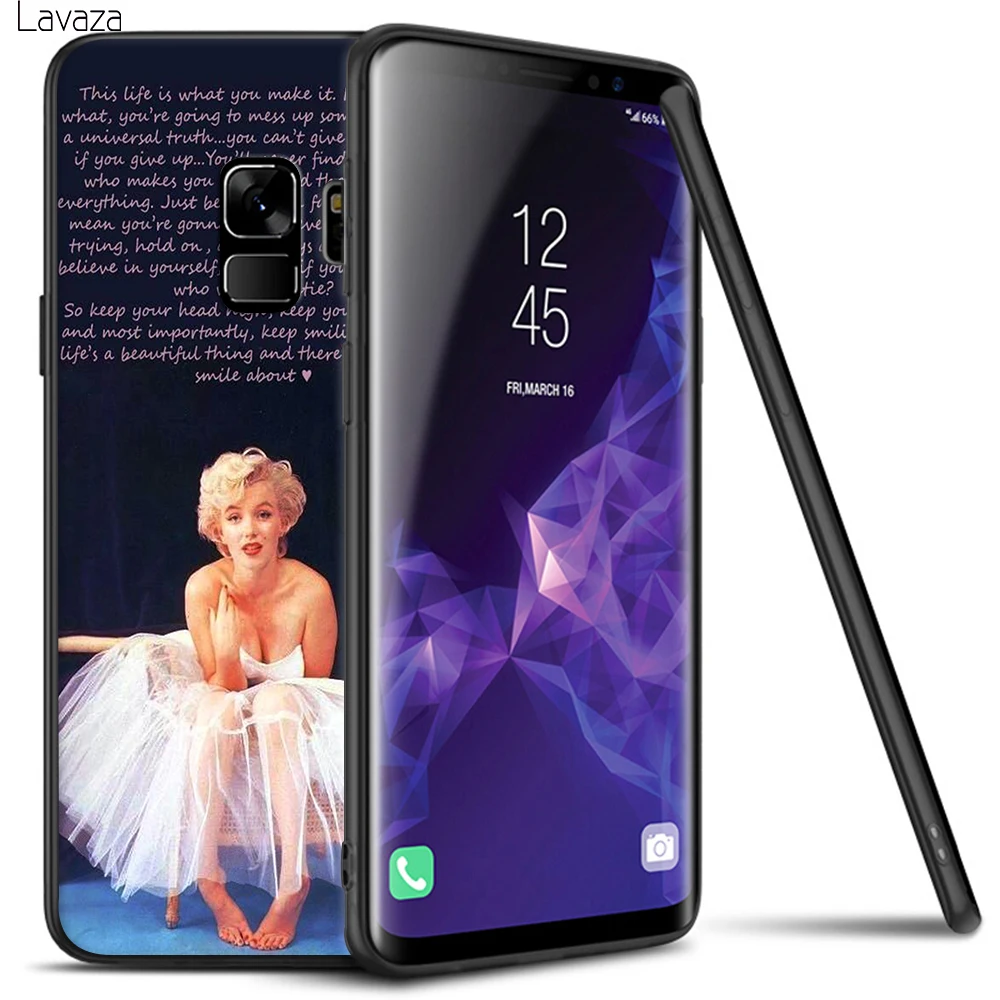 Мягкий чехол Lavaza Marilyn Monroe для Galaxy Note 8 9 S7 edge S8 S9 S10 Plus S10e M10 20 30 |