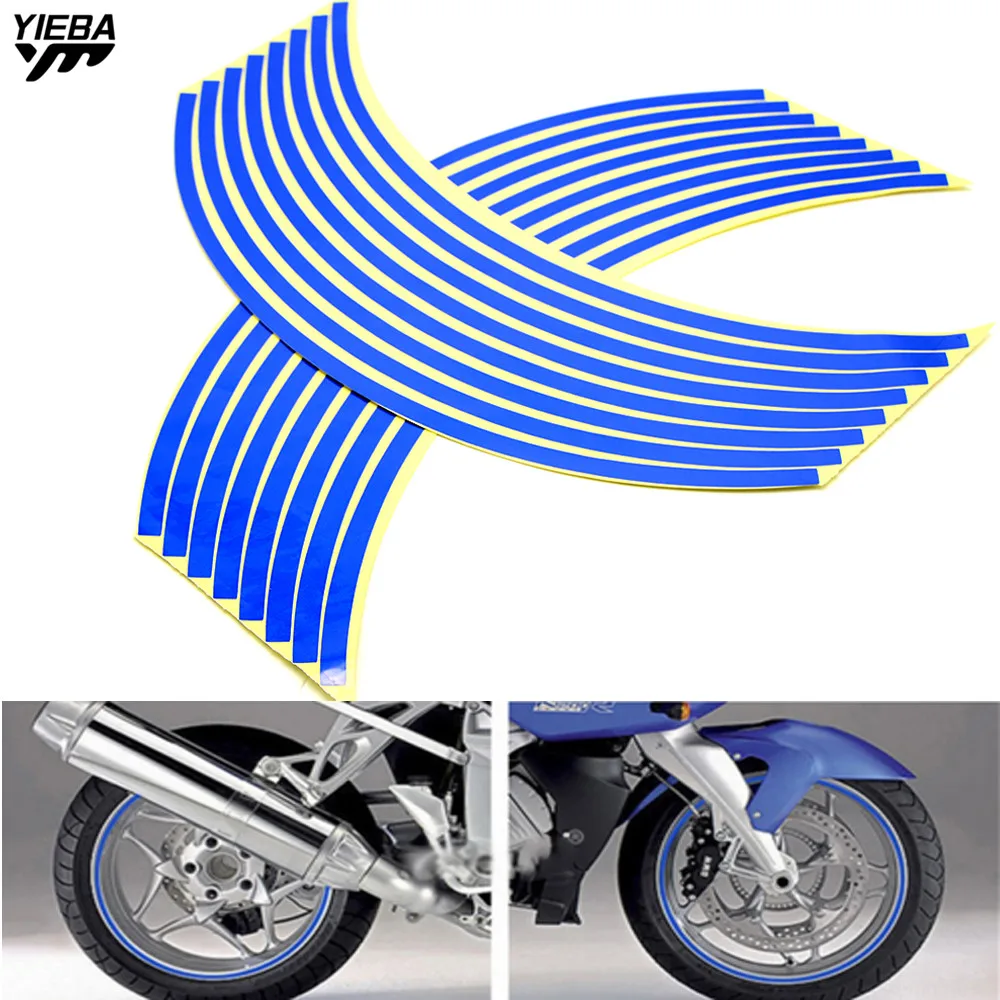17/18 дюймов полоски на колеса мотоцикла отражающее колесо для yamaha YZF R1 XJR1300 FZ1 FAZER R6
