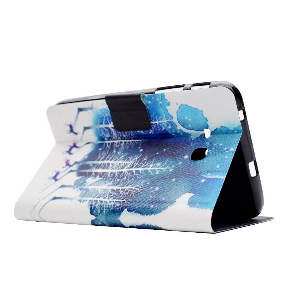 Фиолетовый чехол с рисунком оленя для Samsung Galaxy Tab 3/Tab3 Lite 7 0 дюймов T110 T111 T113 T116