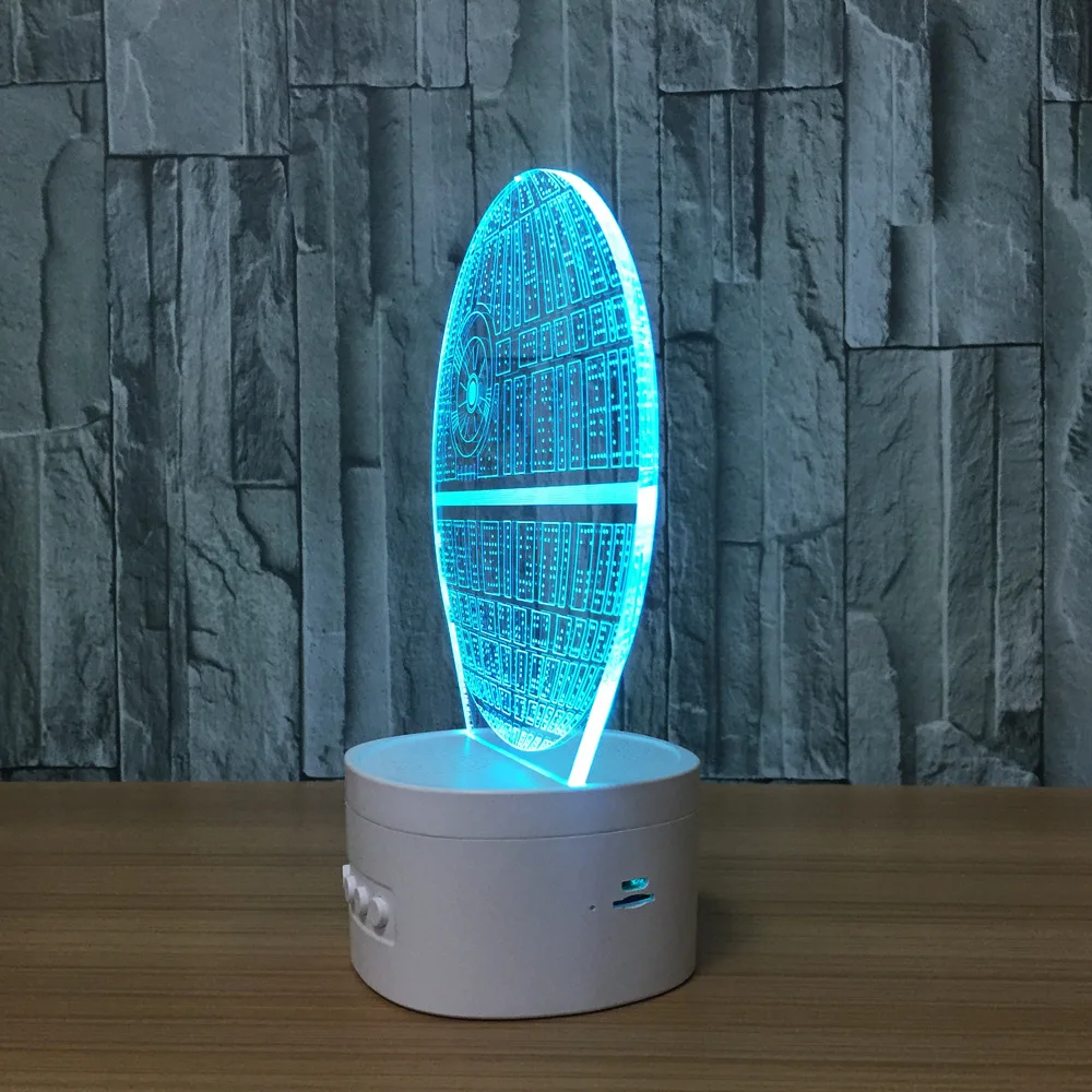 Импортные товары акриловый подарок маленький светодиодный светильник с Bluetooth