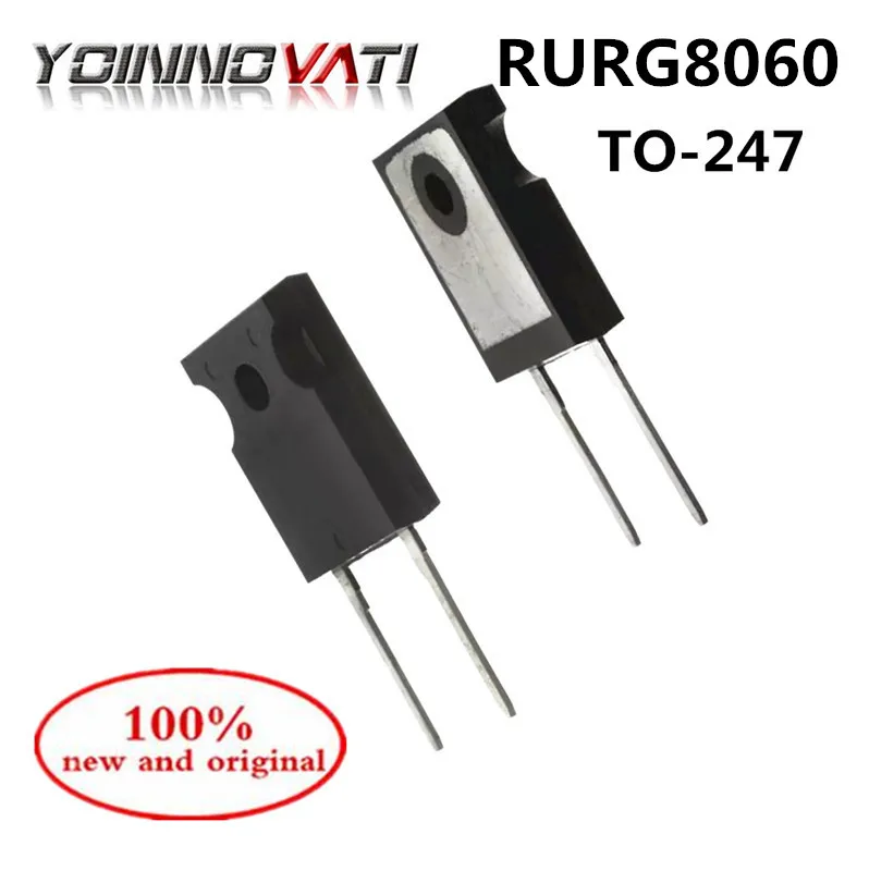 RURG8060 TO 247 быстрое восстановление выпрямительного диода 600V 80A 100% новый и