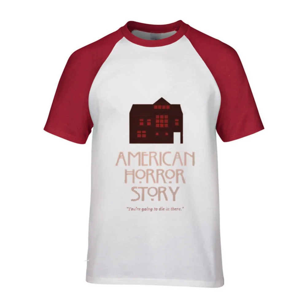Новая Мода ужас футболка с короткими рукавами Для мужчин American Horror Story печать