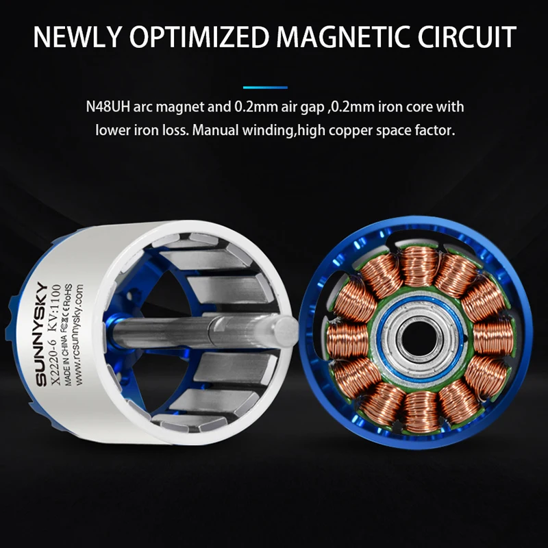 Sunnysky X2220 III KV980 KV1150 KV1400 KV2200 3S Outrunner бесщеточный двигатель предназначенный для 3d