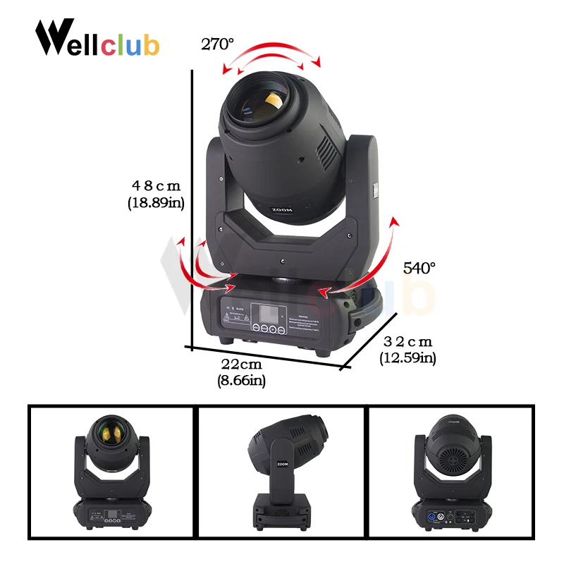 2 шт. с чехлом 250 Вт Zoom луч движущаяся головсветильник промывка 3 в 1 Dmx 512