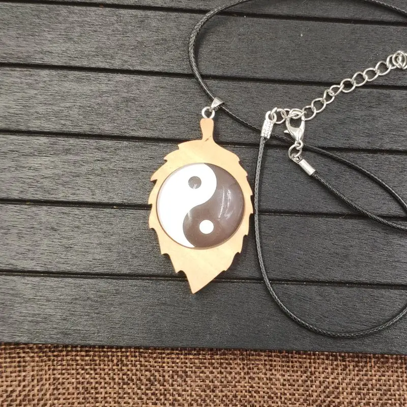 Даосизм Цепочки и ожерелья с подвесками деревянный веревка драгоценными камнями