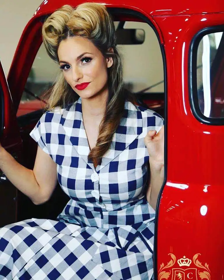 Joineles 60s винтажное платье Одри Хепберн размера плюс 4XL клетчатое с принтом женское