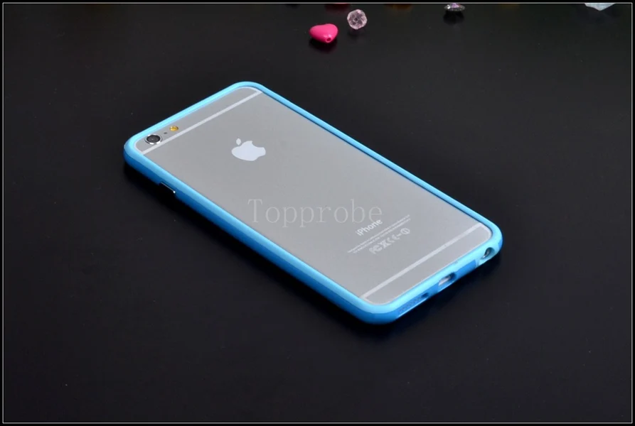 Двойной гибридный проданный цветной каркас ТПУ защитный бампер для Iphone 6 Plus 6s Plus 5," мягкий силиконовый бампер чехол 10-цвет s