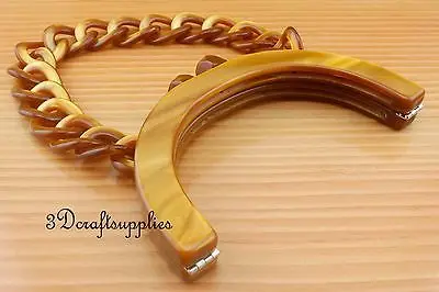 Рамка для кошелька 5 3/4 дюйма x 3 полукруглая с ручкой из акриловой смолы Y51|purse