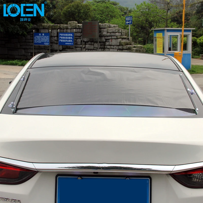 LOEN 40/45/50/58/68*125 см навесов автомобиля лобового стекла автоматический зонт боковое окно зонтики большой Размеры ролик телескопическая присоска