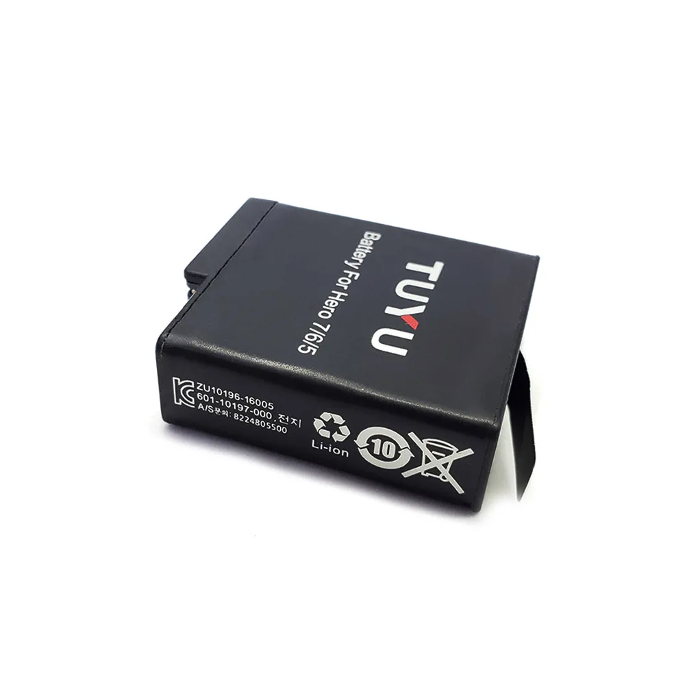 Высококачественное зарядное устройство TUYU с тремя USB-портами и батареей для Gopro