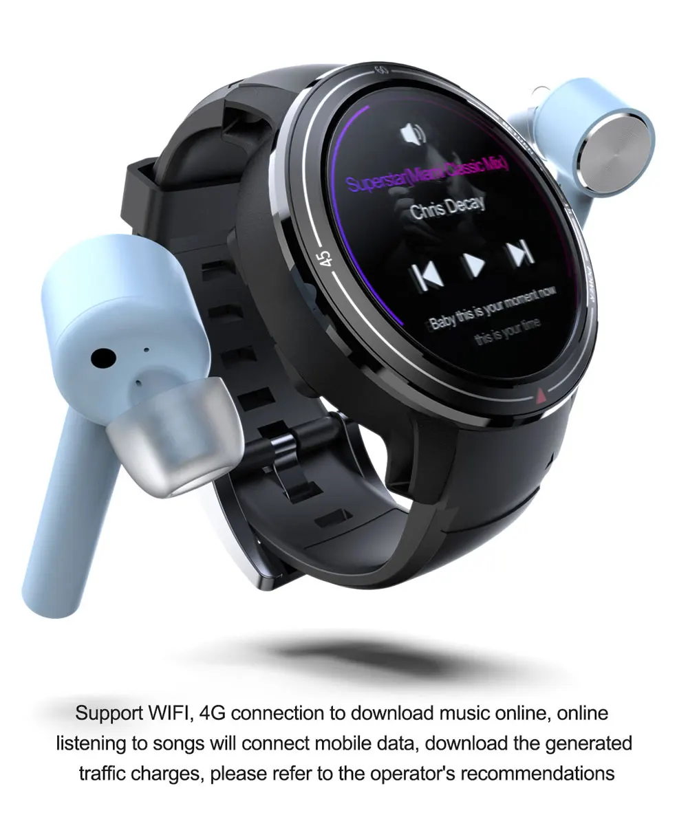 LOKMAT LOK01 4G SIM Smartwatch 3gb32гб MTK6739M Android 7 1 фитнес трекер 39 &quotAMOLED дисплей WiFi GPS 620 мАч Смарт