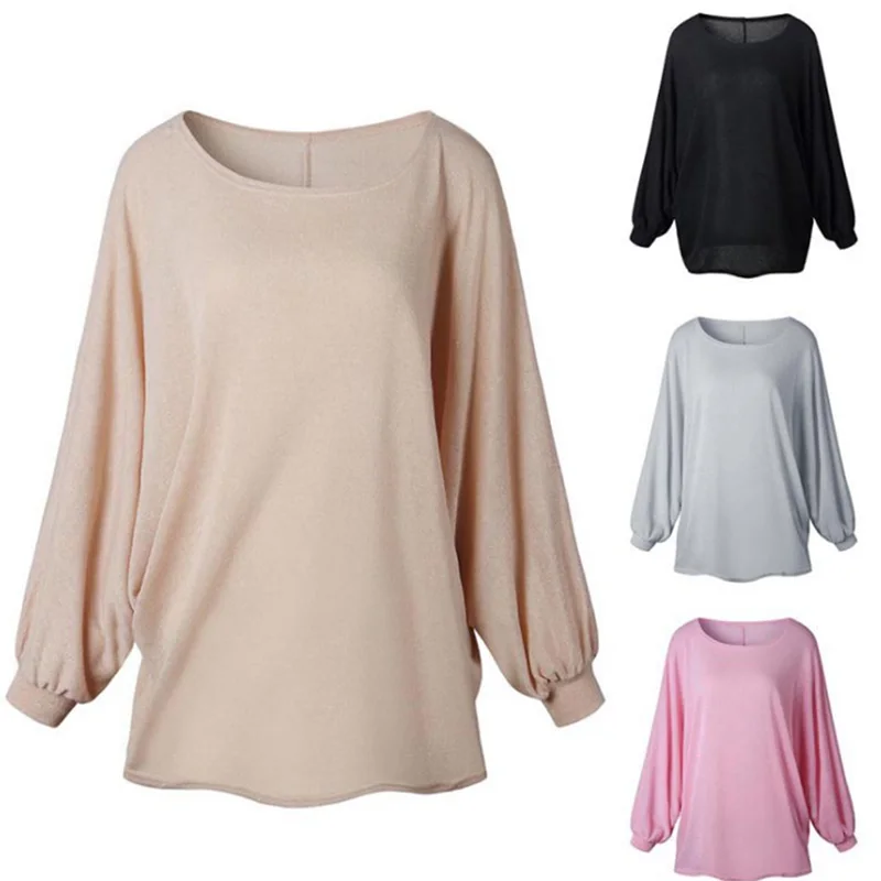 2019 New Women Casual Sweater Knitted Batwing Pullovers Ladies Loose Autumn Outwear Fashion Women'S Jumper Pull Femme | Женская