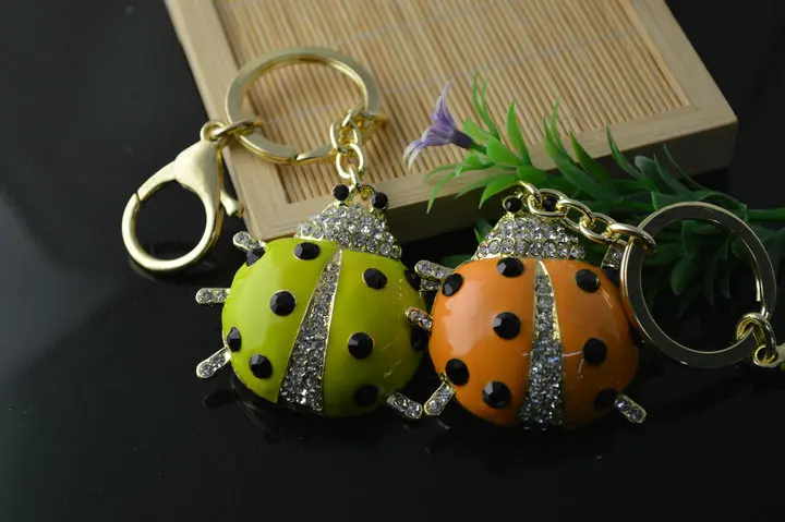 3 Colors South Korea Lovely Beetle Keyring Fashion Ladybird Key Chain Bag Decorations For Women Jewelry | Украшения и аксессуары
