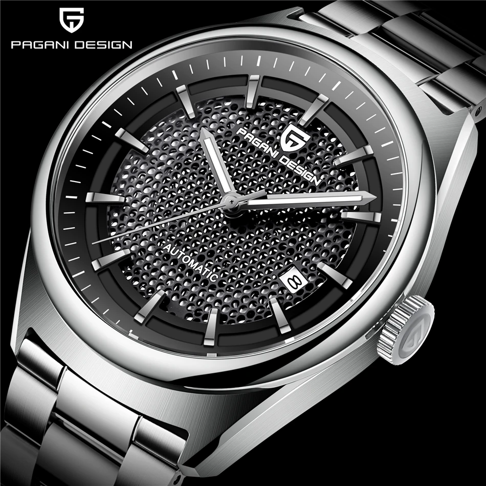 Mens Watches Top Brand Luxury PAGANI DESIGN New Mechanical Automatic Fashion Business Men Stainless Steel Watch Erkek kol saati
