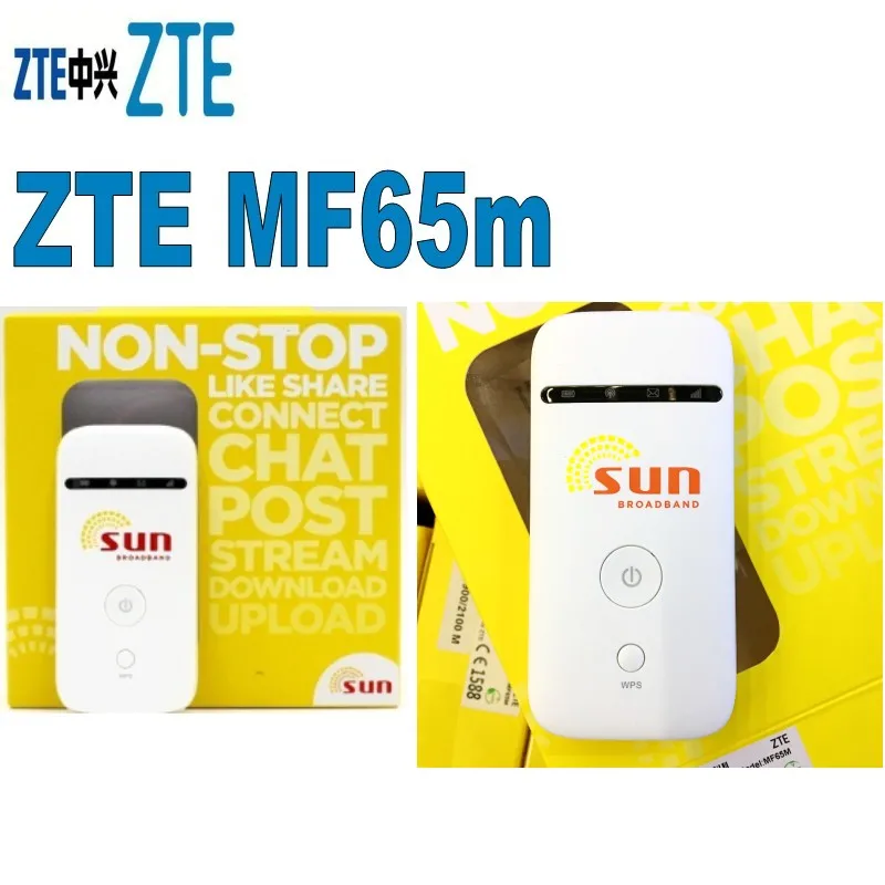 2000 шт./лот Оригинальный разблокированный новый ZTE MF65M HSPA + 21 6 Мбит/с 3G беспроводной