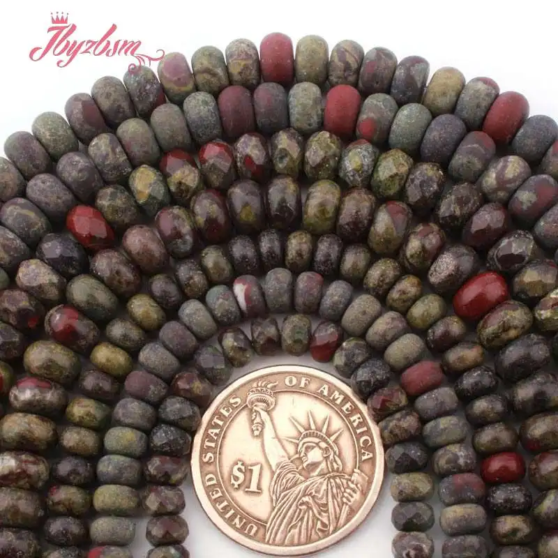 

Бусины-разделители Rondelle Heishi Dragon Blooded, с тупым камнем, 3x6,4x8 м для самостоятельного изготовления ожерелий, браслетов, украшений, 15 дюймов, беспл...