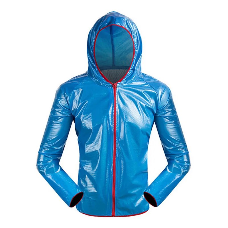 Blue Jacket LOCLE Водонепроницаемая дышащая велосипедная куртка, велосипедный плащ, дождевик, куртка, пончо для велоспорта, Ciclismo Jaqueta Masculina - Цвет: Blue Jacket